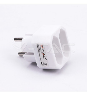 2 Outlet Adapter 2.5A White...